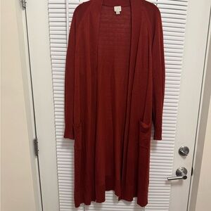 a new day Rust Open-Front Cardigan
